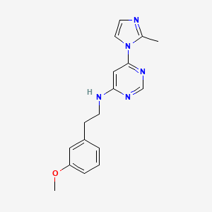 N-[2-(3-methoxyphenyl)ethyl]-6-(2-methyl-1H-imidazol-1-yl)pyrimidin-4-amine