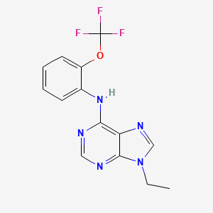 9-ethyl-N-[2-(trifluoromethoxy)phenyl]-9H-purin-6-amine