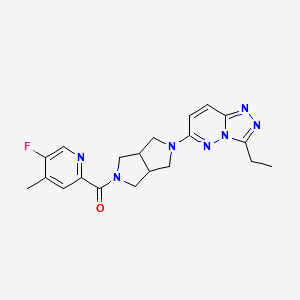 2-(5-{3-Ethyl-[1,2,4]triazolo[4,3-b]pyridazin-6-yl}-octahydropyrrolo[3,4-c]pyrrole-2-carbonyl)-5-fluoro-4-methylpyridine