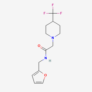 N-[(furan-2-yl)methyl]-2-[4-(trifluoromethyl)piperidin-1-yl]acetamide