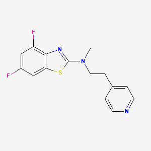 4,6-difluoro-N-methyl-N-[2-(pyridin-4-yl)ethyl]-1,3-benzothiazol-2-amine