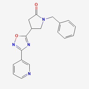 1-Benzyl-4-[3-(pyridin-3-yl)-1,2,4-oxadiazol-5-yl]pyrrolidin-2-one