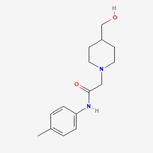 2-[4-(hydroxymethyl)piperidin-1-yl]-N-(4-methylphenyl)acetamide