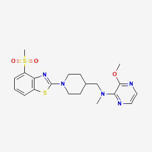 N-{[1-(4-methanesulfonyl-1,3-benzothiazol-2-yl)piperidin-4-yl]methyl}-3-methoxy-N-methylpyrazin-2-amine