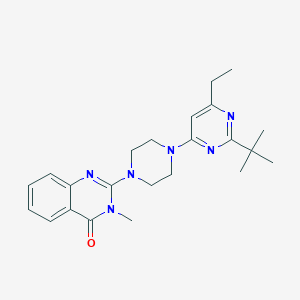 2-[4-(2-Tert-butyl-6-ethylpyrimidin-4-yl)piperazin-1-yl]-3-methyl-3,4-dihydroquinazolin-4-one