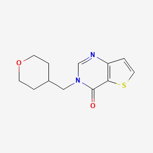 3-[(oxan-4-yl)methyl]-3H,4H-thieno[3,2-d]pyrimidin-4-one