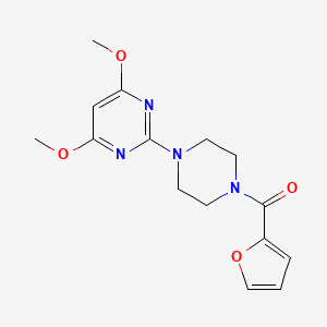 2-[4-(Furan-2-carbonyl)piperazin-1-yl]-4,6-dimethoxypyrimidine