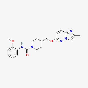 N-(2-methoxyphenyl)-4-[({2-methylimidazo[1,2-b]pyridazin-6-yl}oxy)methyl]piperidine-1-carboxamide