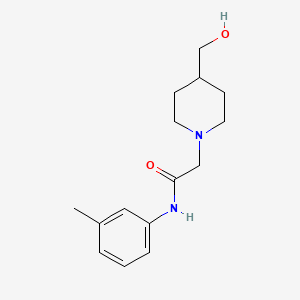 2-[4-(hydroxymethyl)piperidin-1-yl]-N-(3-methylphenyl)acetamide