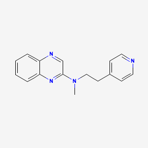 molecular formula C16H16N4 B12249002 N-methyl-N-[2-(pyridin-4-yl)ethyl]quinoxalin-2-amine 