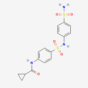 N-[4-[(4-sulfamoylphenyl)sulfamoyl]phenyl]cyclopropanecarboxamide