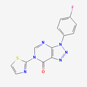 3-(4-fluorophenyl)-6-(1,3-thiazol-2-yl)-3H,6H,7H-[1,2,3]triazolo[4,5-d]pyrimidin-7-one