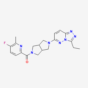 6-(5-{3-Ethyl-[1,2,4]triazolo[4,3-b]pyridazin-6-yl}-octahydropyrrolo[3,4-c]pyrrole-2-carbonyl)-3-fluoro-2-methylpyridine