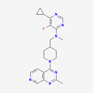 6-cyclopropyl-5-fluoro-N-methyl-N-[(1-{2-methylpyrido[3,4-d]pyrimidin-4-yl}piperidin-4-yl)methyl]pyrimidin-4-amine