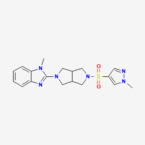 1-methyl-2-{5-[(1-methyl-1H-pyrazol-4-yl)sulfonyl]-octahydropyrrolo[3,4-c]pyrrol-2-yl}-1H-1,3-benzodiazole