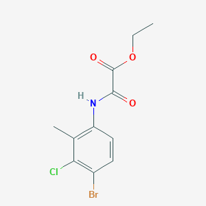 Ethyl [(4-bromo-3-chloro-2-methylphenyl)carbamoyl]formate