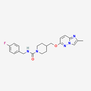 N-[(4-fluorophenyl)methyl]-4-[({2-methylimidazo[1,2-b]pyridazin-6-yl}oxy)methyl]piperidine-1-carboxamide