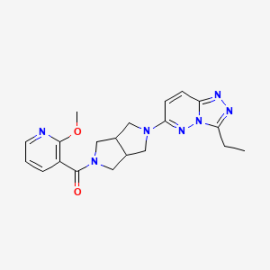 3-(5-{3-Ethyl-[1,2,4]triazolo[4,3-b]pyridazin-6-yl}-octahydropyrrolo[3,4-c]pyrrole-2-carbonyl)-2-methoxypyridine