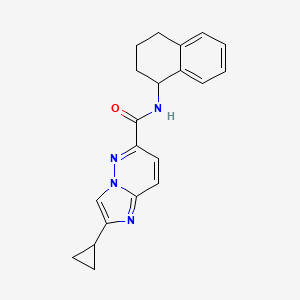 2-cyclopropyl-N-(1,2,3,4-tetrahydronaphthalen-1-yl)imidazo[1,2-b]pyridazine-6-carboxamide