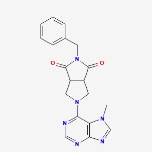 2-benzyl-5-(7-methyl-7H-purin-6-yl)-octahydropyrrolo[3,4-c]pyrrole-1,3-dione