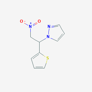 1-[2-nitro-1-(thiophen-2-yl)ethyl]-1H-pyrazole