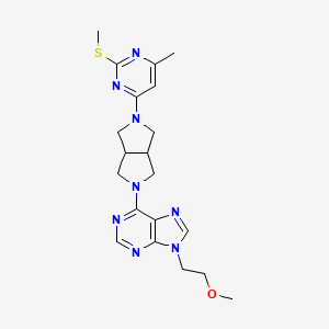 9-(2-methoxyethyl)-6-{5-[6-methyl-2-(methylsulfanyl)pyrimidin-4-yl]-octahydropyrrolo[3,4-c]pyrrol-2-yl}-9H-purine