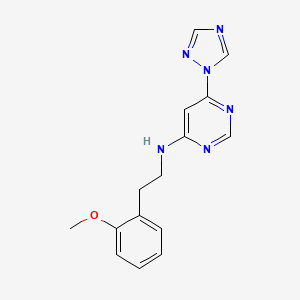 N-[2-(2-methoxyphenyl)ethyl]-6-(1H-1,2,4-triazol-1-yl)pyrimidin-4-amine