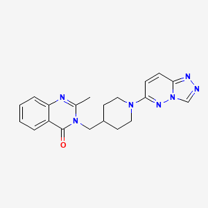 2-Methyl-3-[(1-{[1,2,4]triazolo[4,3-b]pyridazin-6-yl}piperidin-4-yl)methyl]-3,4-dihydroquinazolin-4-one