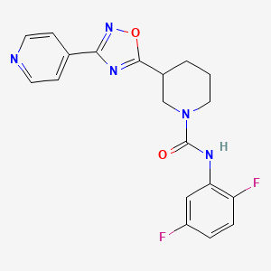 N-(2,5-difluorophenyl)-3-[3-(pyridin-4-yl)-1,2,4-oxadiazol-5-yl]piperidine-1-carboxamide