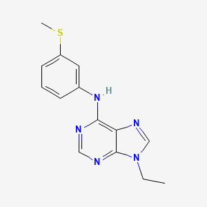 9-ethyl-N-[3-(methylsulfanyl)phenyl]-9H-purin-6-amine