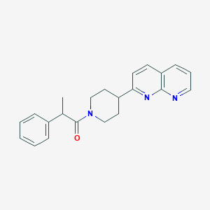 1-[4-(1,8-Naphthyridin-2-yl)piperidin-1-yl]-2-phenylpropan-1-one