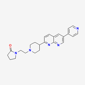 1-(2-{4-[6-(Pyridin-4-yl)-1,8-naphthyridin-2-yl]piperidin-1-yl}ethyl)pyrrolidin-2-one