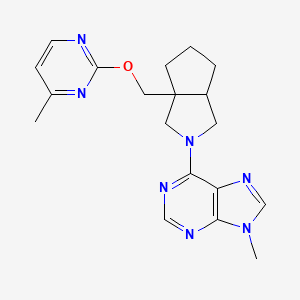 6-(3a-{[(4-methylpyrimidin-2-yl)oxy]methyl}-octahydrocyclopenta[c]pyrrol-2-yl)-9-methyl-9H-purine