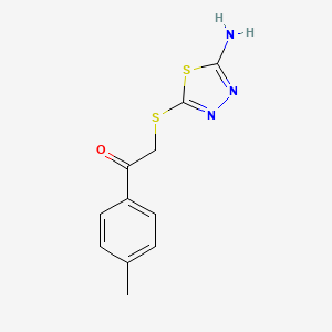 2-[(5-Amino-1,3,4-thiadiazol-2-yl)sulfanyl]-1-(4-methylphenyl)ethanone