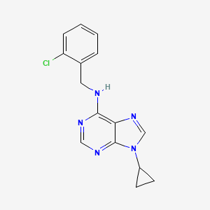 N-[(2-chlorophenyl)methyl]-9-cyclopropyl-9H-purin-6-amine