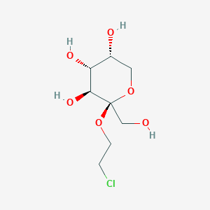 B1224944 2-Chloroethyl-b-D-fructopyranoside CAS No. 84543-36-2