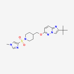 4-[({2-tert-butylimidazo[1,2-b]pyridazin-6-yl}oxy)methyl]-1-[(1-methyl-1H-imidazol-4-yl)sulfonyl]piperidine