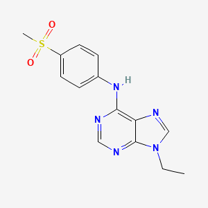 9-ethyl-N-(4-methanesulfonylphenyl)-9H-purin-6-amine