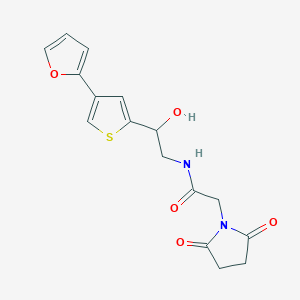 2-(2,5-dioxopyrrolidin-1-yl)-N-{2-[4-(furan-2-yl)thiophen-2-yl]-2-hydroxyethyl}acetamide