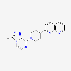 2-(1-{3-Methyl-[1,2,4]triazolo[4,3-a]pyrazin-8-yl}piperidin-4-yl)-1,8-naphthyridine