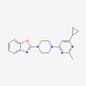 2-[4-(6-Cyclopropyl-2-methylpyrimidin-4-yl)piperazin-1-yl]-1,3-benzoxazole