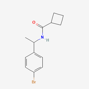 molecular formula C13H16BrNO B1224965 N-[1-(4-bromophenyl)ethyl]cyclobutanecarboxamide 