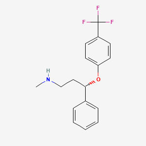 molecular formula C17H18F3NO B1224966 (3S)-N-methyl-3-phenyl-3-[4-(trifluoromethyl)phenoxy]propan-1-amine CAS No. 100568-02-3
