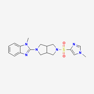 1-methyl-2-{5-[(1-methyl-1H-imidazol-4-yl)sulfonyl]-octahydropyrrolo[3,4-c]pyrrol-2-yl}-1H-1,3-benzodiazole