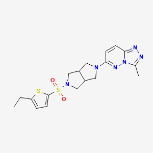 6-{5-[(5-Ethylthiophen-2-yl)sulfonyl]-octahydropyrrolo[3,4-c]pyrrol-2-yl}-3-methyl-[1,2,4]triazolo[4,3-b]pyridazine