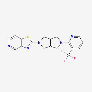 2-(5-{[1,3]Thiazolo[4,5-c]pyridin-2-yl}-octahydropyrrolo[3,4-c]pyrrol-2-yl)-3-(trifluoromethyl)pyridine