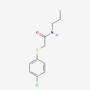 2-[(4-chlorophenyl)sulfanyl]-N-propylacetamide