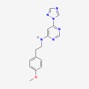 N-[2-(4-methoxyphenyl)ethyl]-6-(1H-1,2,4-triazol-1-yl)pyrimidin-4-amine