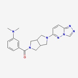 N,N-dimethyl-3-(5-{[1,2,4]triazolo[4,3-b]pyridazin-6-yl}-octahydropyrrolo[3,4-c]pyrrole-2-carbonyl)aniline