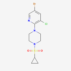 1-(5-Bromo-3-chloropyridin-2-yl)-4-(cyclopropanesulfonyl)piperazine